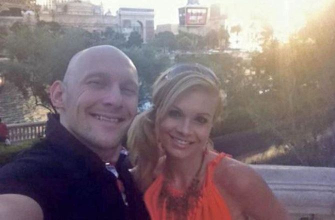 Thomas Gravesen e signora in un selfie da Las Vegas