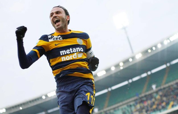 Giampaolo Pazzini, protagonista nel 2-2 tra Hellas Verona e Perugia