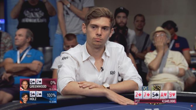 Una delle tante mani fortunate al final table