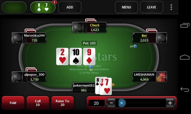 pokerstars mobile