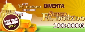 Eldorado Poker Club: tornei da 500.000 Euro al mese