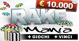 E' Rakemania su 4A.com: 10.000 Euro in palio