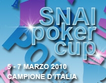 Snai Poker Cup: a Campione d'Italia il 100.000 Euro garantito