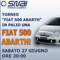 PokerSnai: vinci una Fiat 500 Abarth con soli 3 Euro