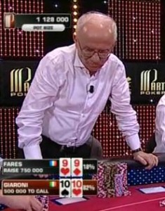 Gianni Giaroni 3° al Partouche Poker Tour dopo un lungo final table