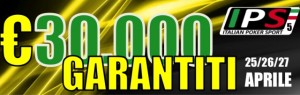 Italian Poker Sport: 30.000 garantiti nell'evento del 25 aprile!