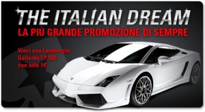 Pokerstars.it: "The Italian Dream" - vinci una Lamborghini Gallardo!