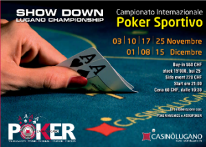 Da stasera i martedì sono...Showdown Lugano Championship!