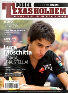 Poker Texas Holdem magazine: Luca Moschitta cover-man di giugno