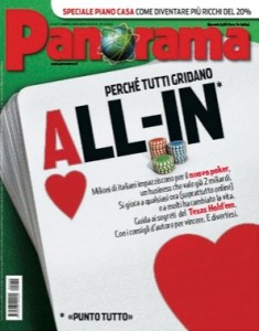 Anche Panorama analizza la "febbre del poker"