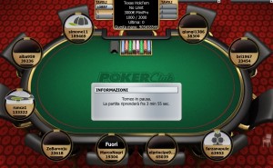 Pause sincronizzate anche su Pokerclub, esulta il popolo degli MTT