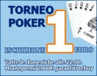 PokerSnai presenta PokerOne: buy in 1€ e 2.000 € di garantito