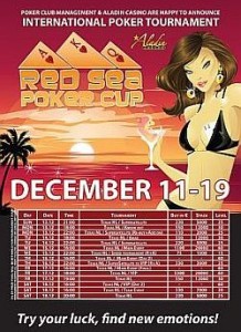 Red Sea Poker Cup 8: dal 12 dicembre a Sharm-el-Sheik