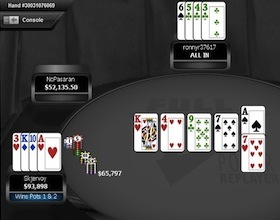 Ronnyr37617 catalizza l'azione high stakes su Full Tilt 