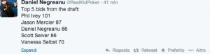 FantaWSOP da 25.000 $: ecco chi ha scelto Negreanu