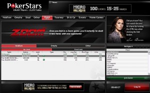 Zoom Poker: partito il beta real money su PokerStars.com