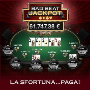 PokerClub: un poker di donne crasha il ‘Bad Beat Jackpot’ da 61.000 €!