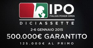 IPO 17: dal 2 gennaio a Campione in palio 500.000 €