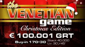 The Venetian Game: il torneo natalizio di Tilt Events con garantito da € 100.001