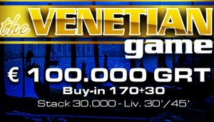 The Venetian Game torna a febbraio con garantito da 100.000 €