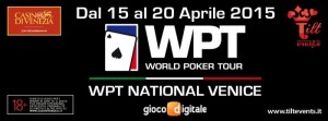 WPT National torna a Venezia: stasera il via con il Main Event. Il programma completo