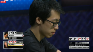 WSOP ev #2: vince Michael Wang su Kenney, Greg Merson chiude 4°