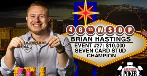 WSOP 2015: Brian Hastings vince il Championship di Stud, 8° Max Pescatori