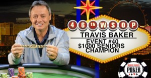 WSOP 2015: Travis Baker agguanta il Seniors, $613.466 per lui