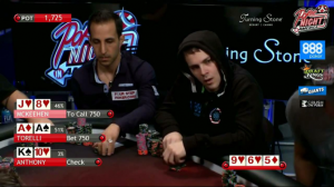 Alec Torelli e una coppia di assi giocata contro Joe McKeehen