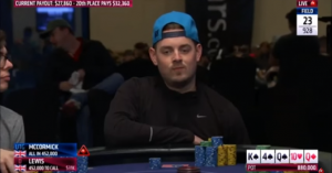 Toby Lewis stordito da McCormick: una mano pazzesca al PCA 2016