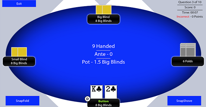 Poker App: SnapShove
