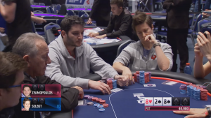 La Selbst contro Zisimopoulos nell'ultima (anomala) mano del Day 2 dell'EPT di Montecarlo