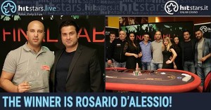 Rosario D'Alessio è il campione del Main Event Hitstars.it Live per 10.100€