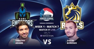 GPL: brillano Wheeler, McDonald e Zinno. Stasera i Rome Emperors con Tim Adams vs Justin Bonomo