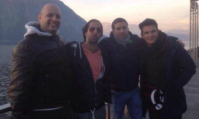 Alberto "HAARL3Y" Scicchitano (a sinistra), con Giulio Sonnino, Simone Raccis e Samuel Corda