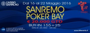 Tilt Events presenta Sanremo Poker Bay: torneo low stakes con 20.000€ Gtd