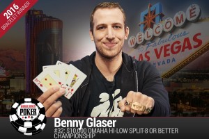 WSOP 2016: Benny Glaser vince il secondo braccialetto, Zaichenko trionfa al 31° ITM