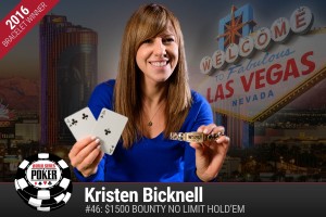 WSOP 2016: Kristen Bicknell vince il bounty, niente da fare per Stevanato e Bendinelli