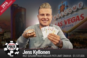 Jens Kyllonen è il PLO: vince braccialetto e 1.127.035$ nell'high roller delle WSOP!