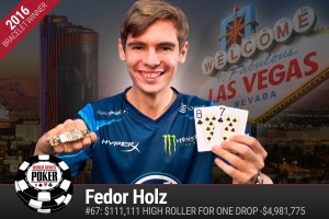 WSOP 2016: Fedor Holz vince il One Drop per 4.9 milioni e annuncia: "Potrei lasciare il poker!"