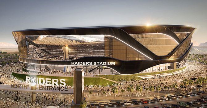 Il futuro stadio dei Las Vegas Raiders