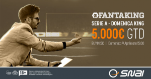 Fantaking, i daily fantasy sports secondo Snai: provalo gratis!