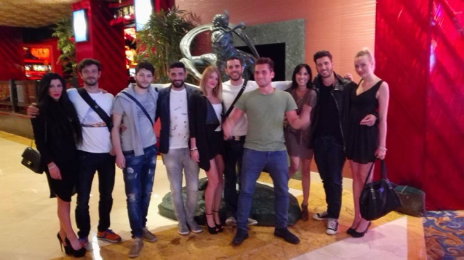 Una foto ricordo dell'anno scorso a Las Vegas: da sinistra si riconoscono Andrea Dato, Pasquale Gregorio, Pasquale Grimaldi, Dario Alioto, Federico Butteroni e Dario Sammartino