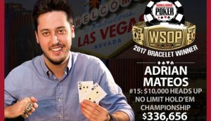 WSOP 2017: Mateos è trionfo nell'Heads Up, il veterano Smith fa ancora runner up