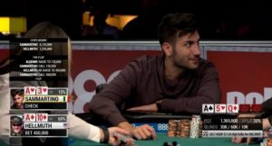 Dario Sammartino show al One Drop: chiama il clock e fa impazzire Phil Hellmuth