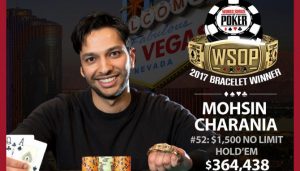 WSOP 2017: Mohsin Charania vince il bracciale e centra la Triple Crown