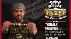 WSOP 2017: Pomponio è il nuovo imperatore del Colossus per 1.000.000$