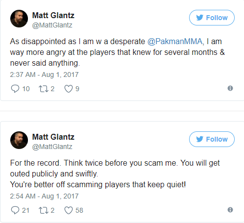 Matt Glantz tweet
