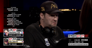 ElkY raisa turn in bluff al One Drop High Roller, Hellmuth folda trips e poi impazzisce