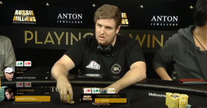 James Hopkins show all’Aussie Millions: è già il “fold  impossibile” dell’anno?